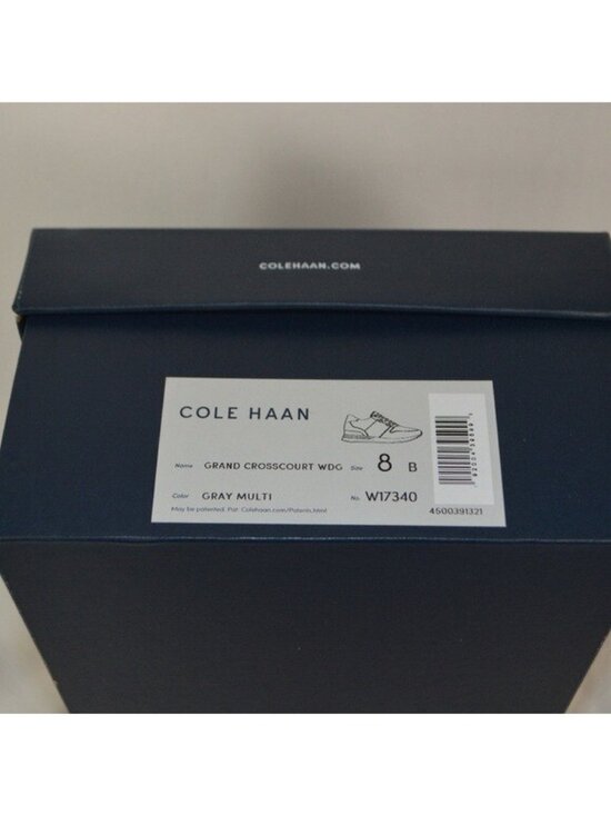 Cole Haan Gray + Silver Accents Grand Crosscourt Sneakers / Shoes 8 NIB main image 6